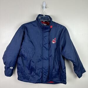 Vintage Cleveland Indians Majestic Coat Jacket Youth Size L